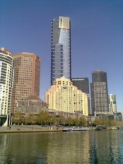 Melbourne skyline.
